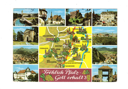 Ansichtskarte Fröhliche Pfalz / Bad Dürkheim / Edenkoben +++