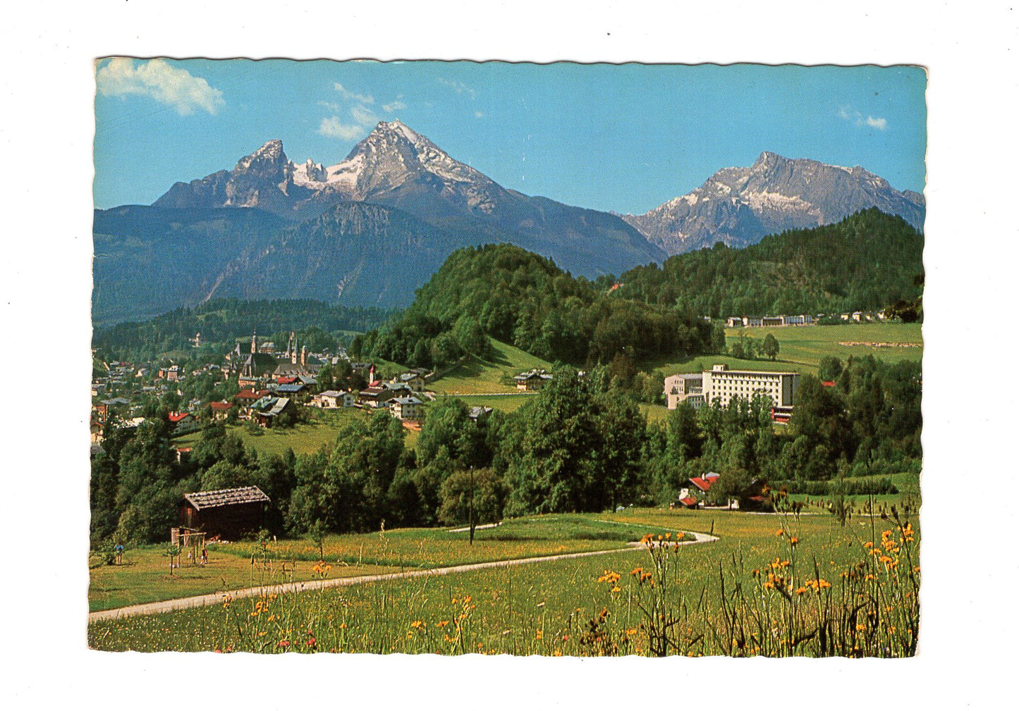 Ansichtskarte Berchtesgaden mit Watzmann und Hochkalter