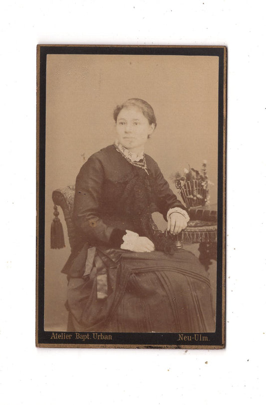Fotografie Feine Dame - Neu-Ulm 1880er