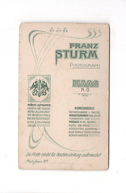 Fotografie Herrenportrait - Haag / Niederösterreich um1900 / CDV C1-23