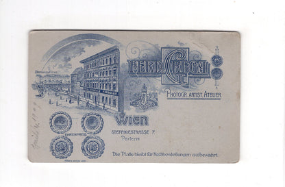 Fotografie Damenportrait - Wien 1909 / CDV C1-05