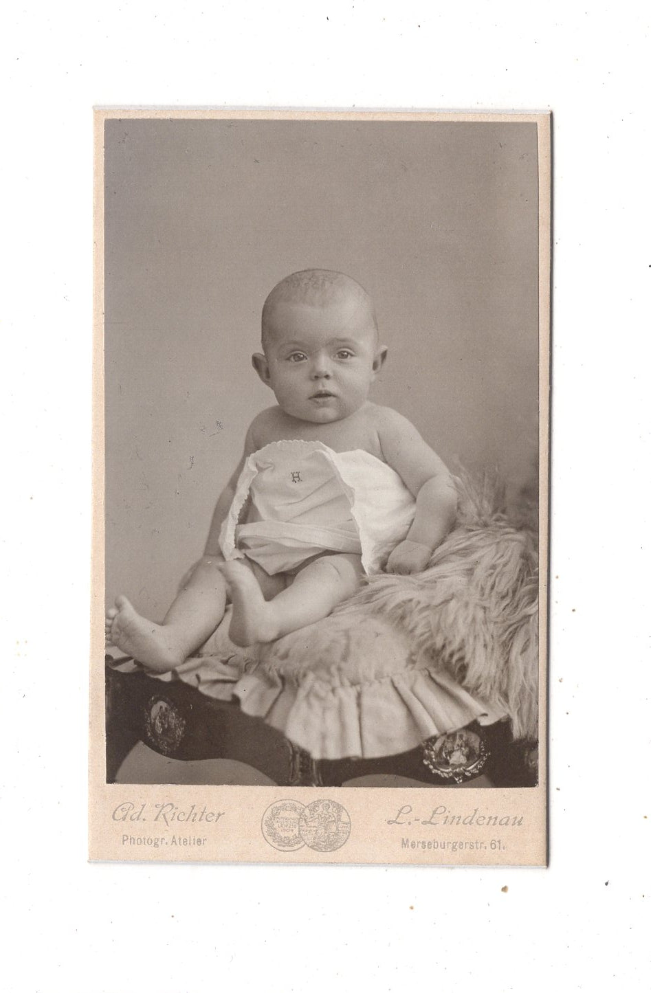Fotografie Schönes Kinderbild / Baby - Leipzig-Lindenau 1900er