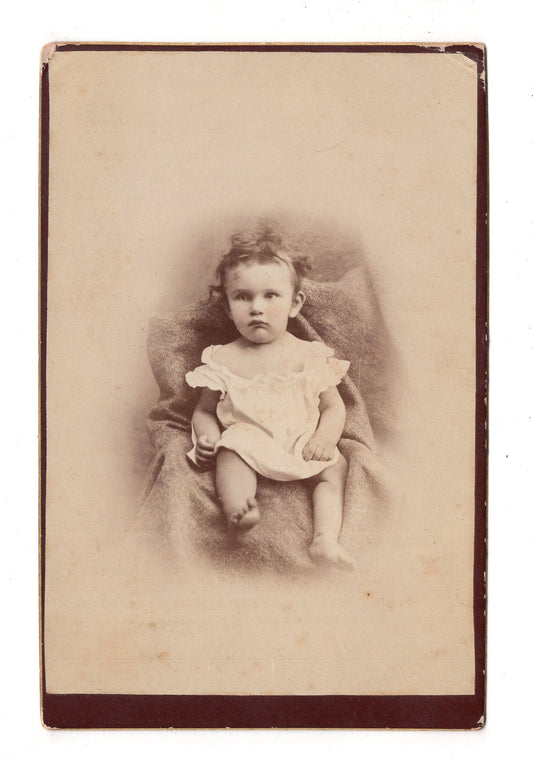 Fotografie Schönes Kinderbild / Baby - Newark / USA 1880er / CAB U-24