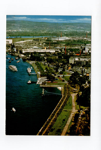 Ansichtskarte Andernach am Rhein / Blick auf die Rheinanlagen