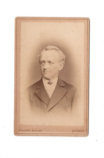 Fotografie Herrenportrait - Dresden 1882 / CDV C1-23