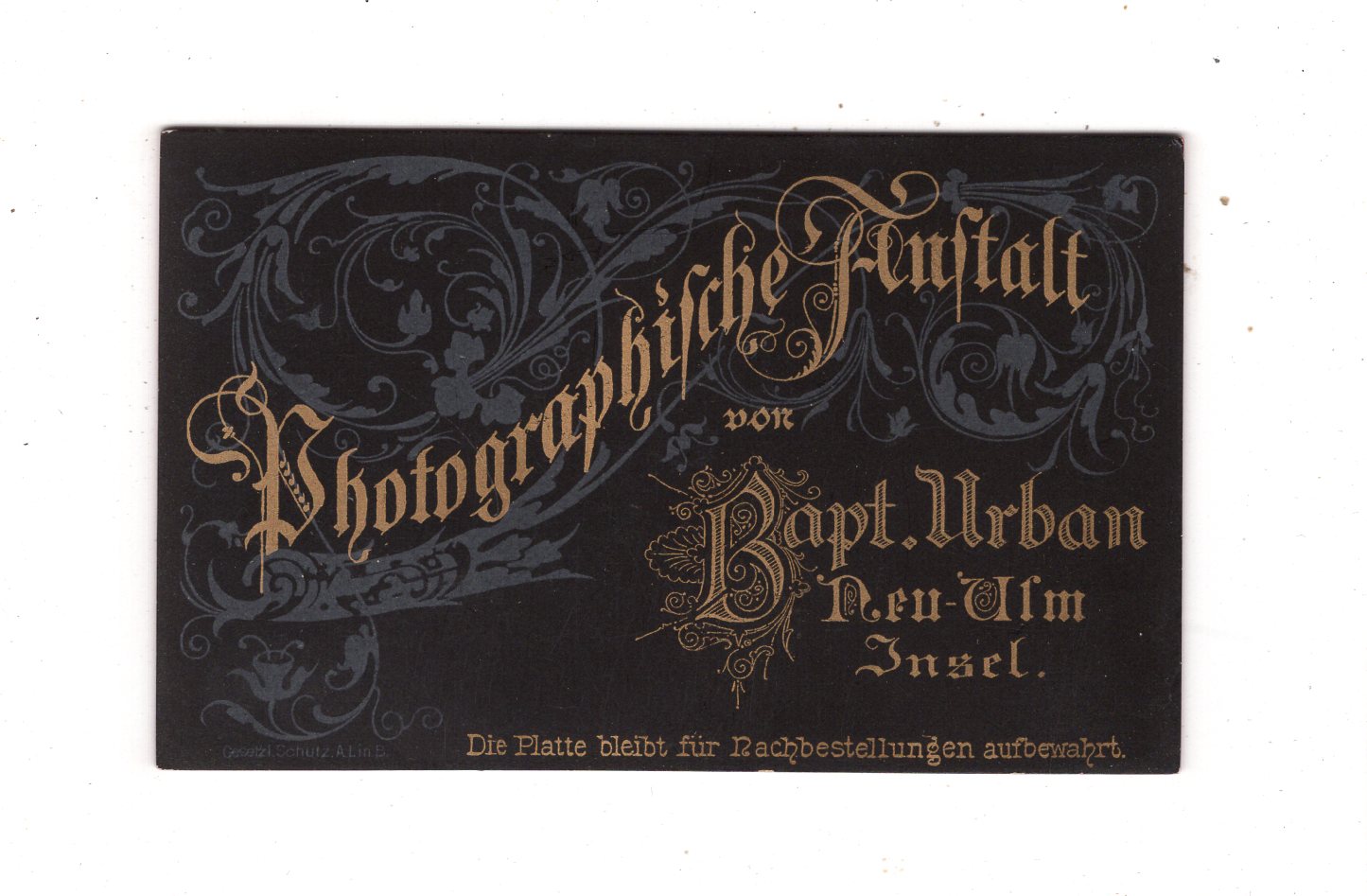 Fotografie Feine Dame - Neu-Ulm 1880er