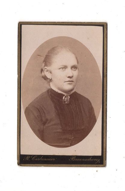 Fotografie Damenportrait - Braunschweig 1880er / CDV N1-15
