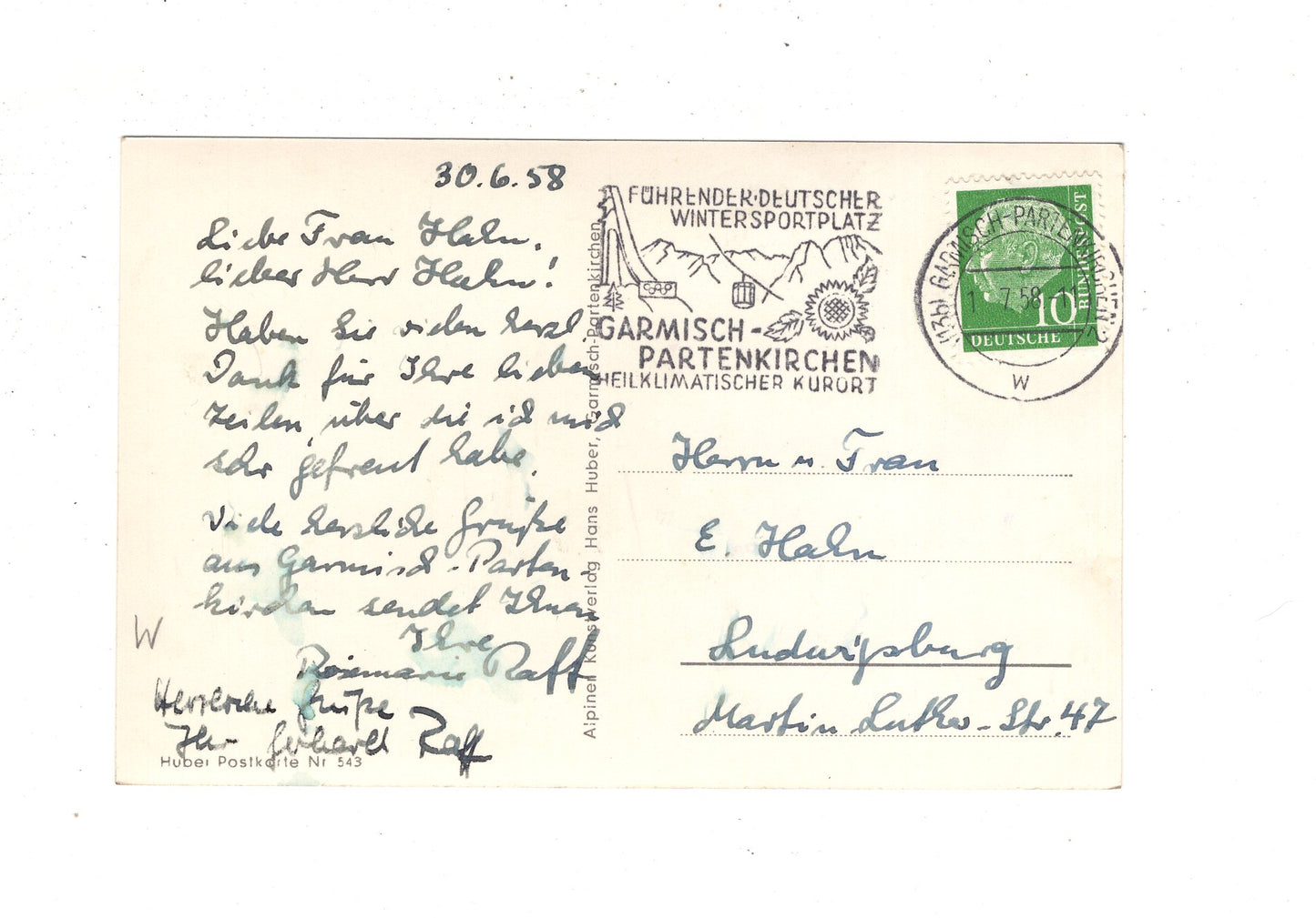 Ansichtskarte Garmisch-Partenkirchen / Kurgarten / I1-69