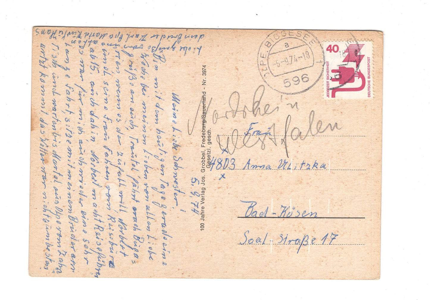 Ansichtskarte Rund um den Biggesee zwischen Attendorn und Olpe / I1-53