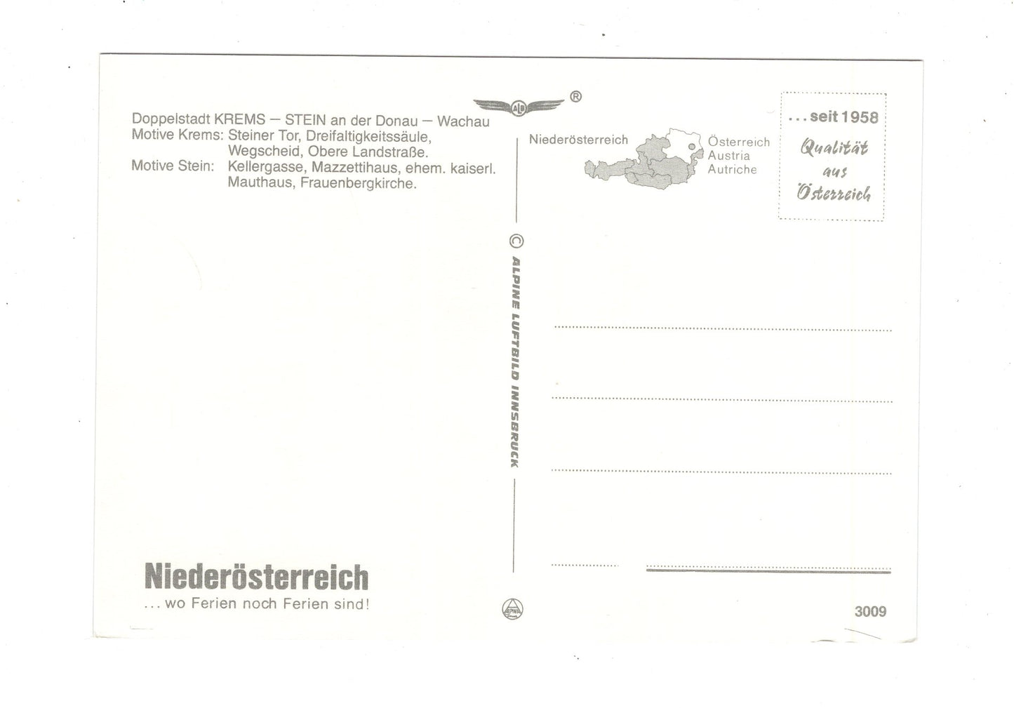 Ansichtskarte Krems-Stein / Niederösterreich / Österreich