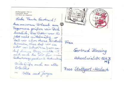 Ansichtskarte Wallberggipfel / Tegernseer Berge +++