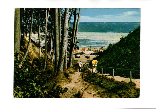 Ansichtskarte Ostseeheilbad Scharbeutz / Blick von der Wolfsschlucht