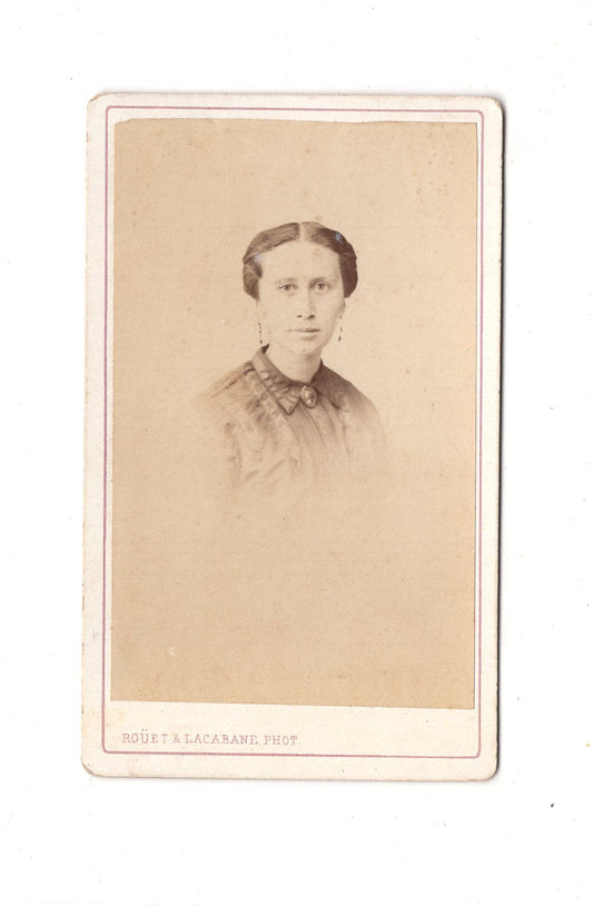 Fotografie Damenportrait - Montpellier um 1870 / CDV C1-05