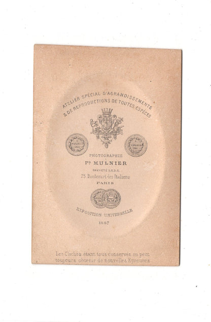 Fotografie Herrenportrait - Paris 1867 / CDV C1-23