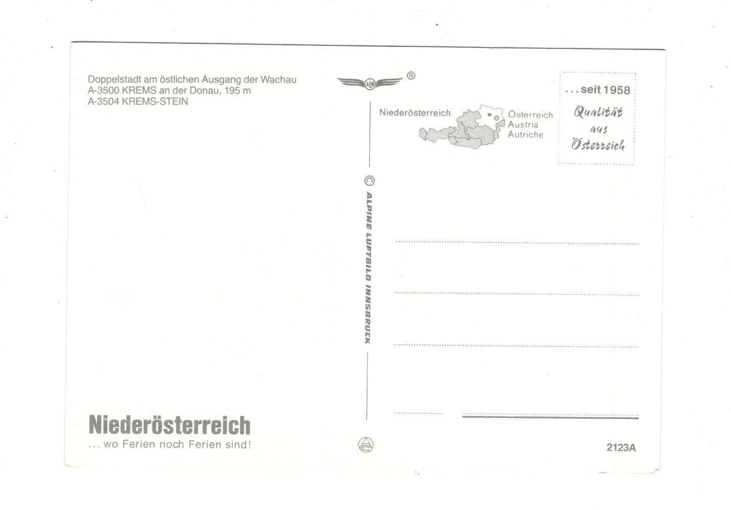 Ansichtskarte Krems-Stein / Niederösterreich / Österreich