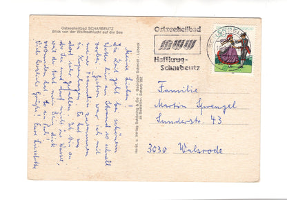 Ansichtskarte Ostseeheilbad Scharbeutz / Blick von der Wolfsschlucht
