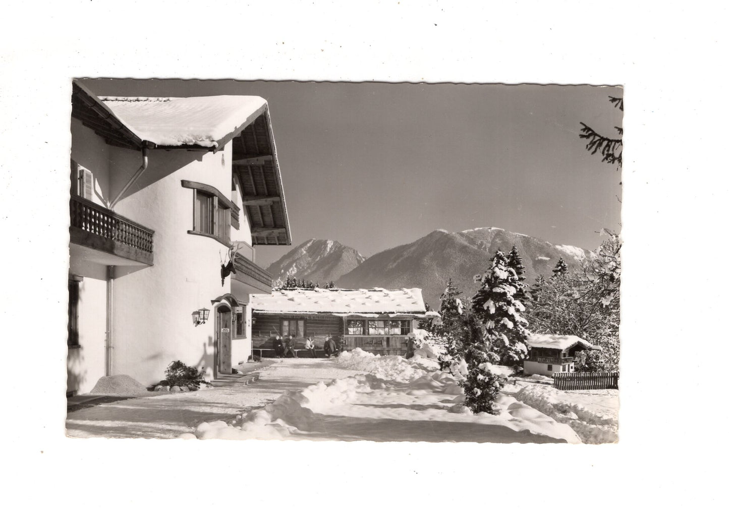 Ansichtskarte Berggasthof Almhütte über Garmisch-Partenkirchen / I1-69