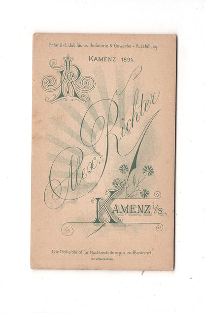 Fotografie Feine Dame - Kamenz 1890er / CDV L1-26