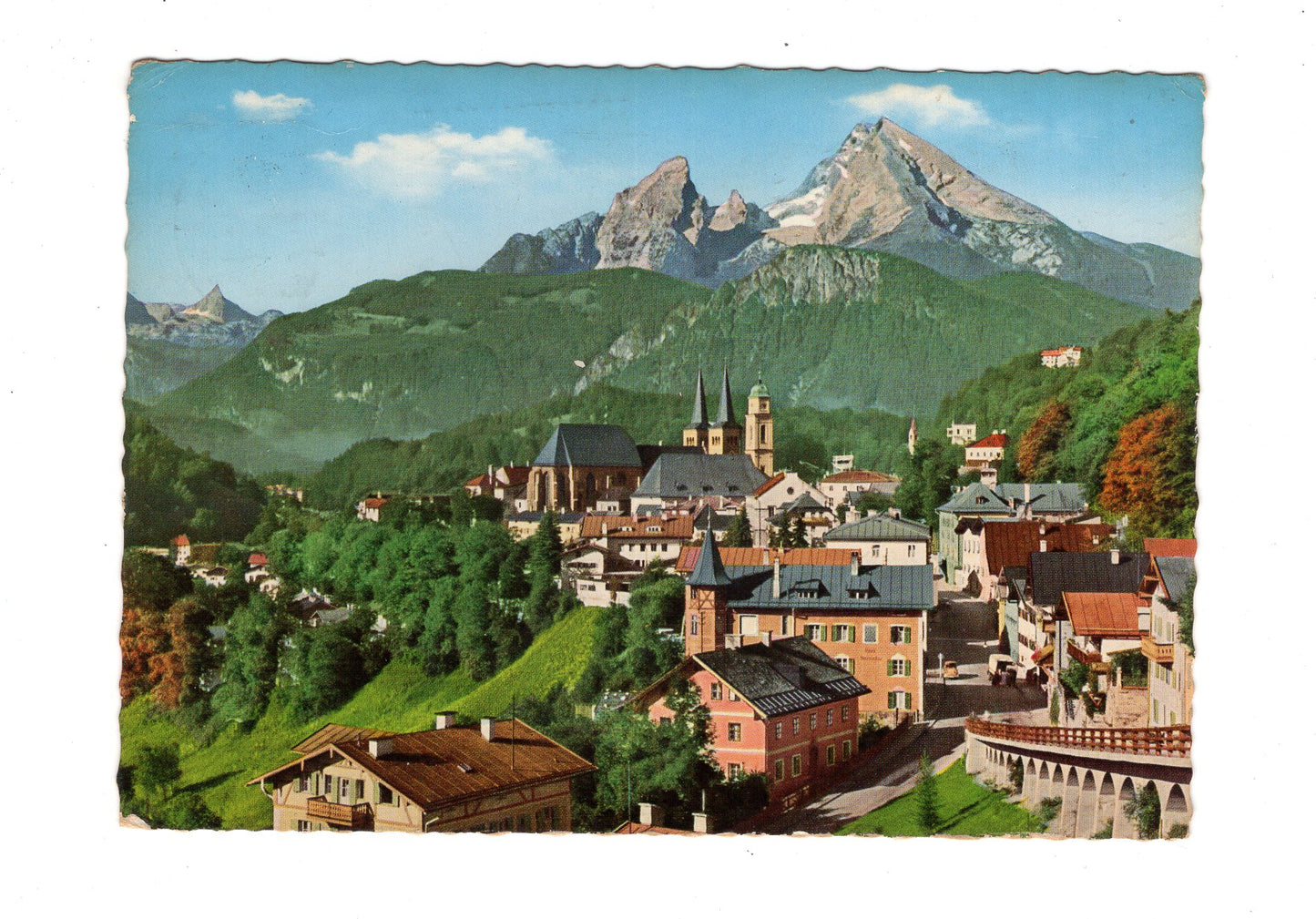 Ansichtskarte Berchtesgaden mit Watzmann
