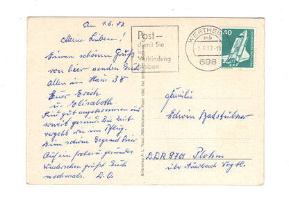 Ansichtskarte Romantische Straße und das Taubertal