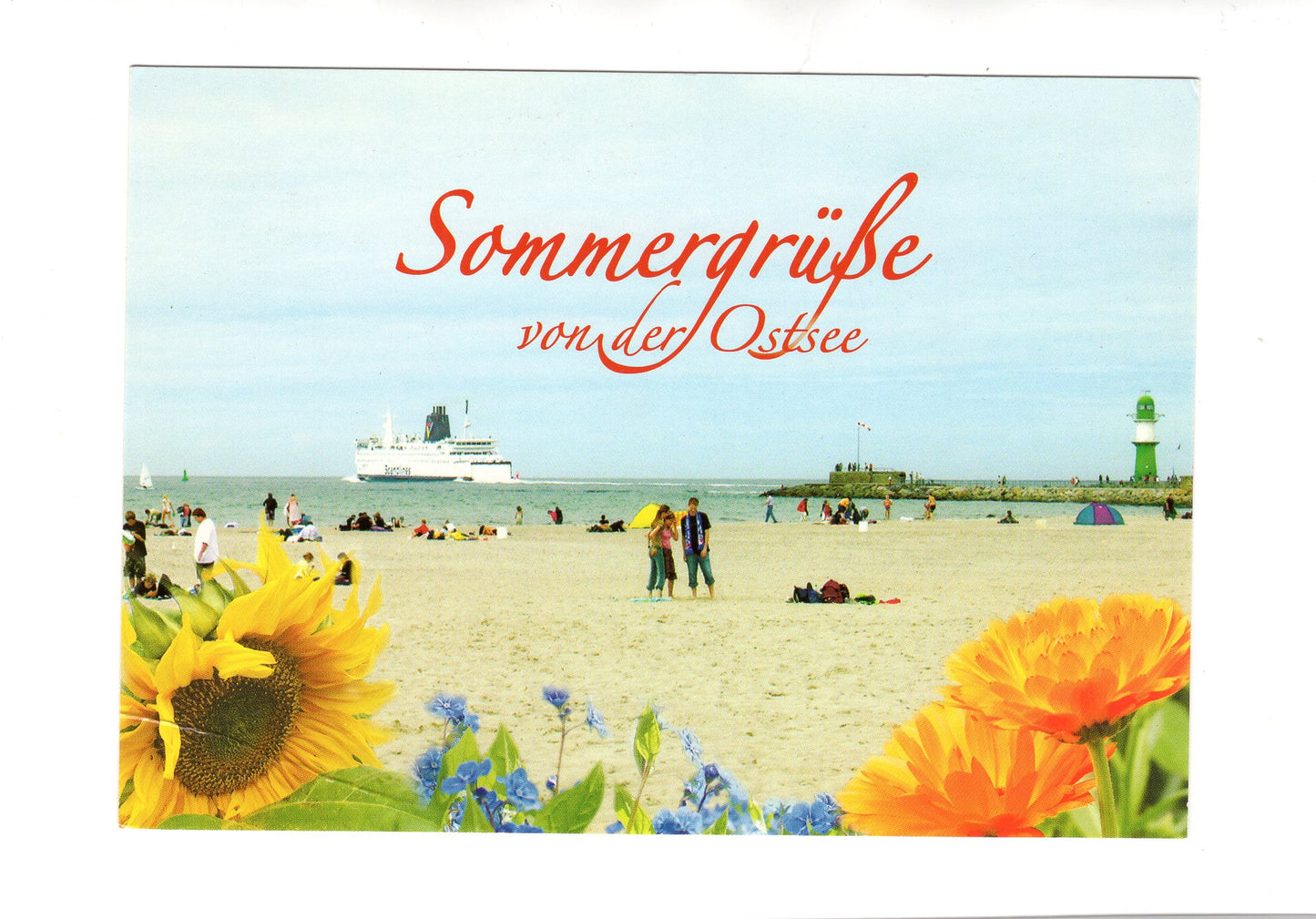 Ansichtskarte Sommergrüße von der Ostsee