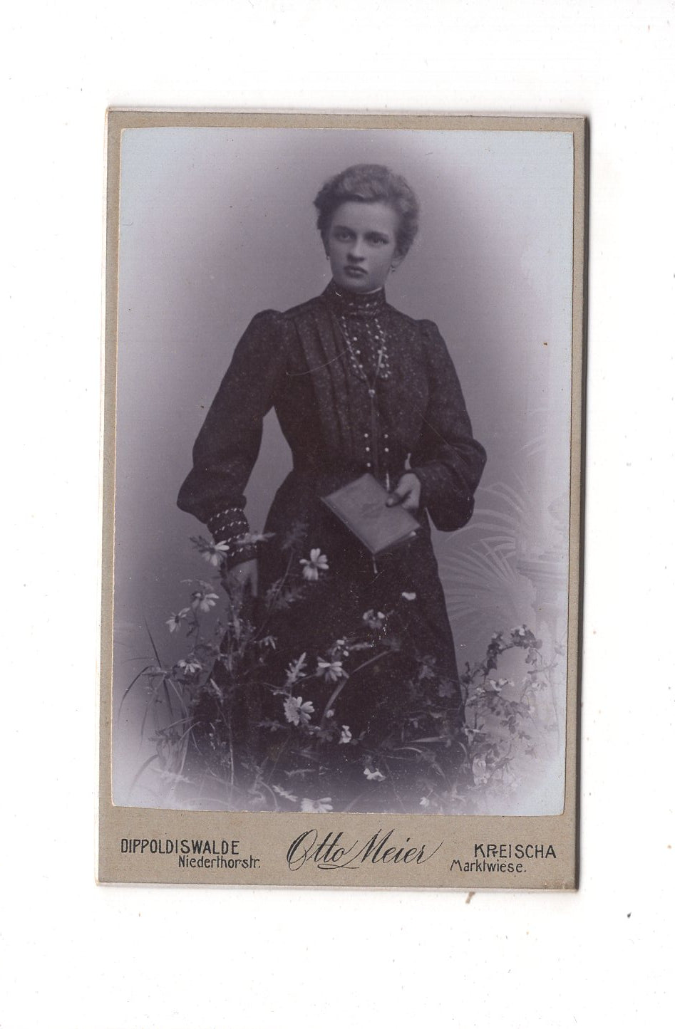 Fotografie Feine Dame - Dippoldiswalde / Kreischa 1900er / CDV L1-26