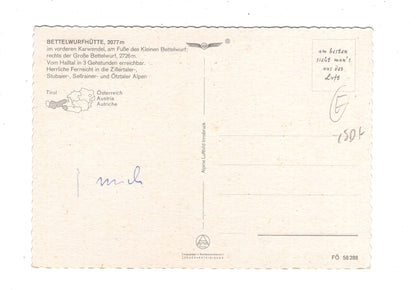 Ansichtskarte Bettelwurfhütte / Tirol / Österreich / N1-66