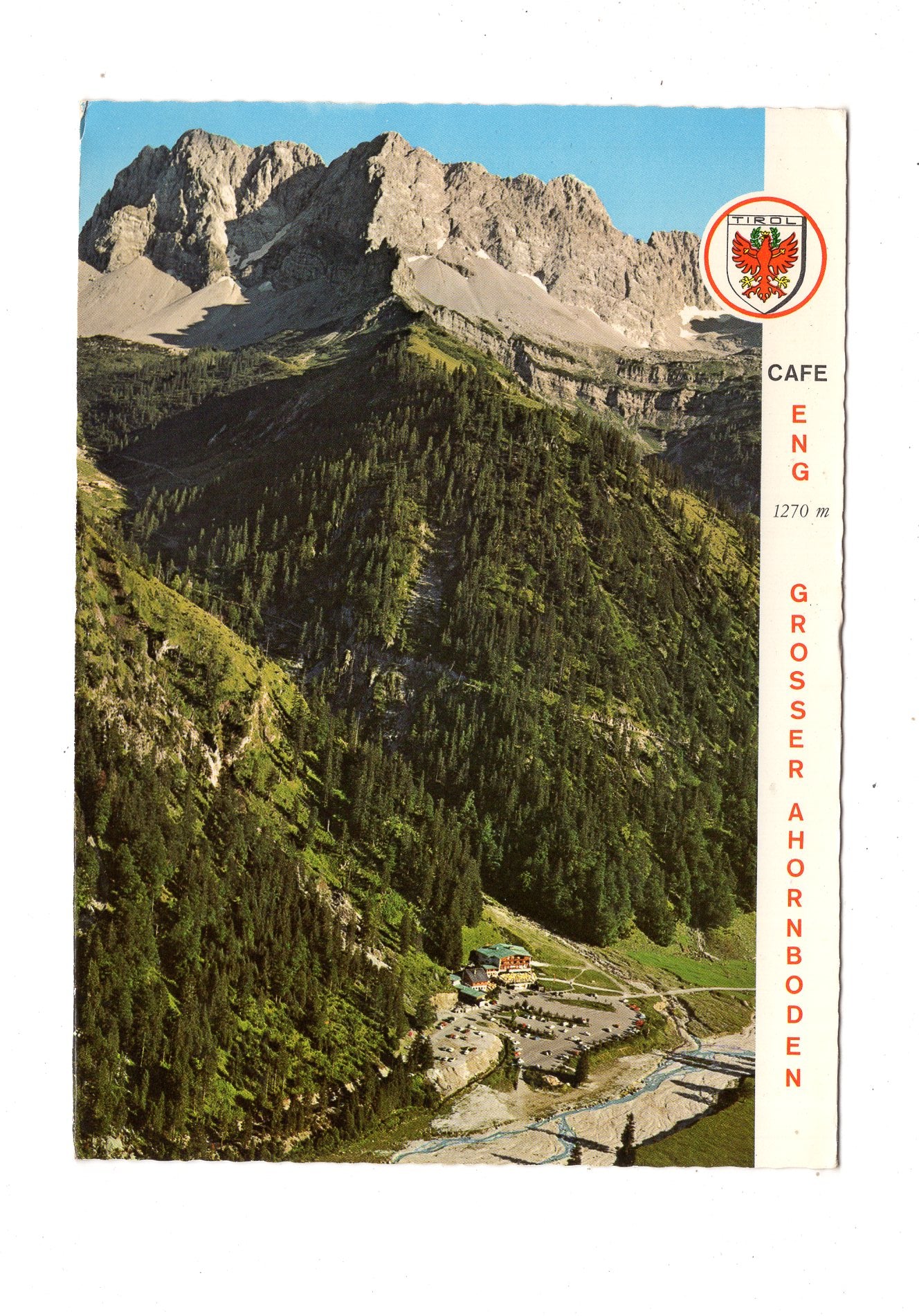 Ansichtskarte Café Eng / Großer Ahornboden / Tirol / Österreich