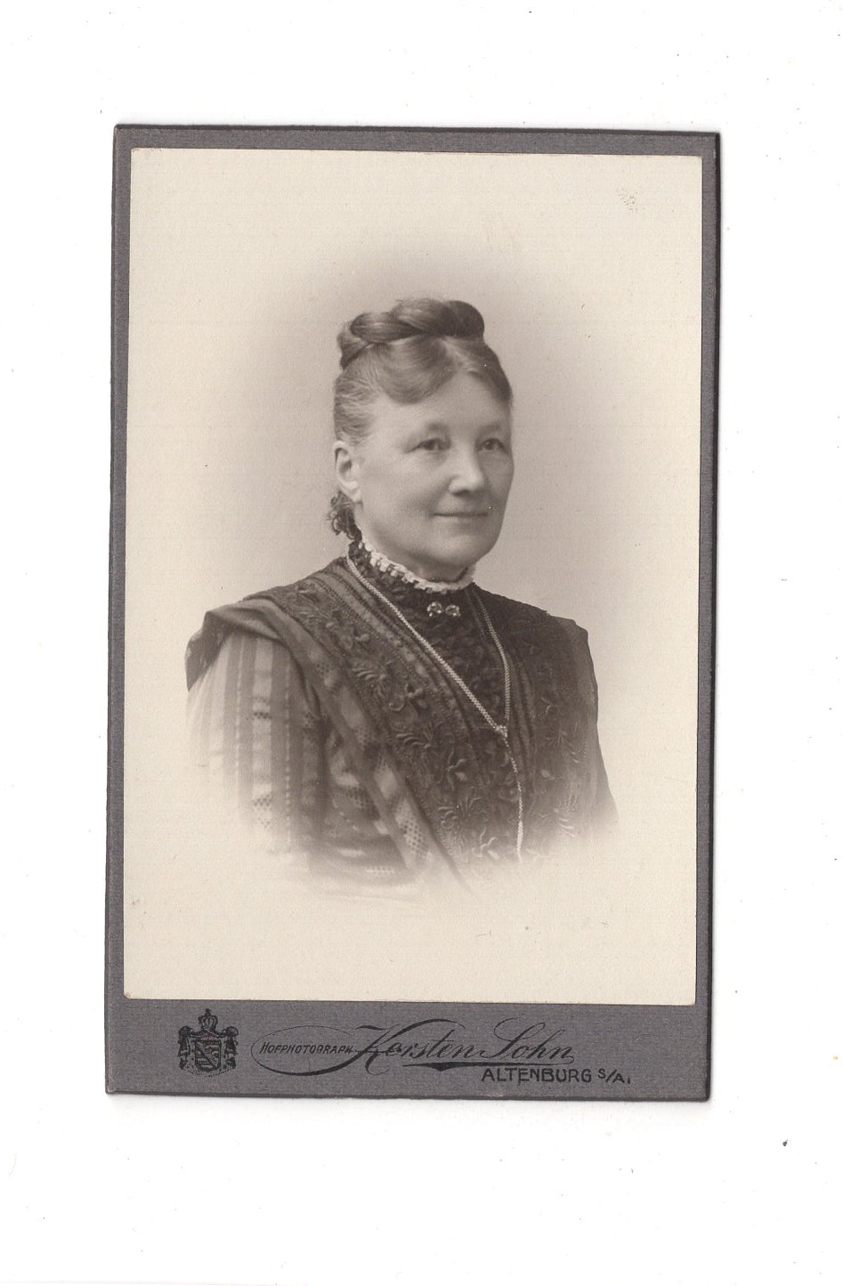 Fotografie Damenportrait - Altenburg 1900er / CDV C1-05
