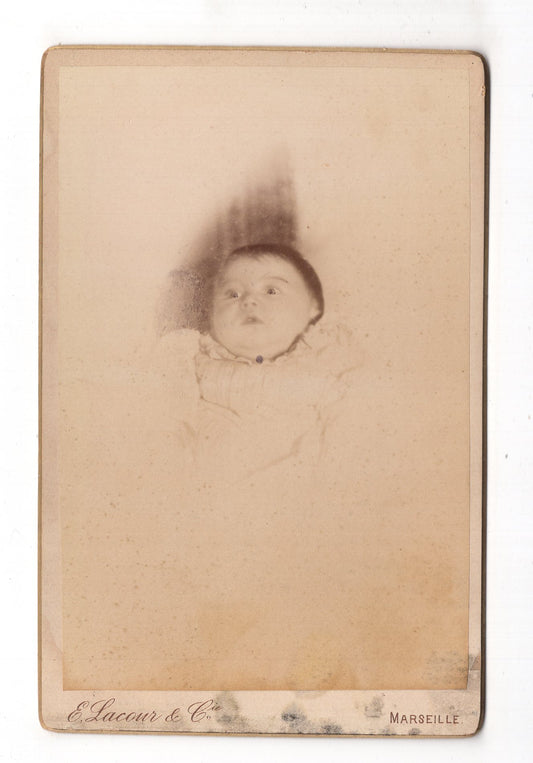 Fotografie Schönes Kinderbild / Baby - Marseille 1890er / CAB U-24