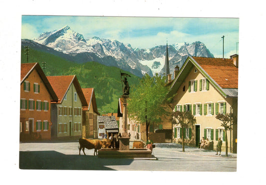 Ansichtskarte Garmisch-Partenkirchen / Floriansplatz / I1-69