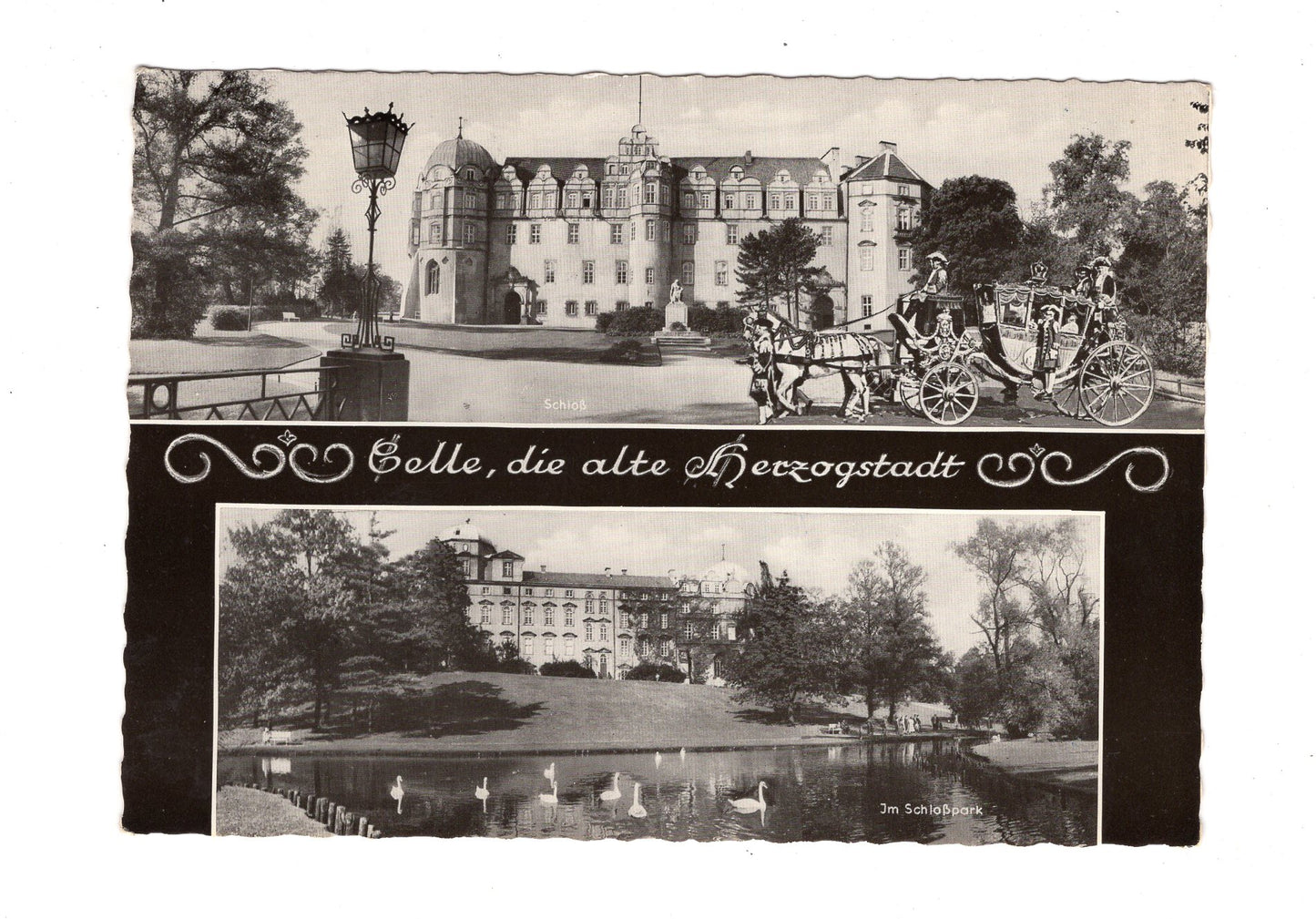 Ansichtskarte Celle / Schloss / Im Schlosspark