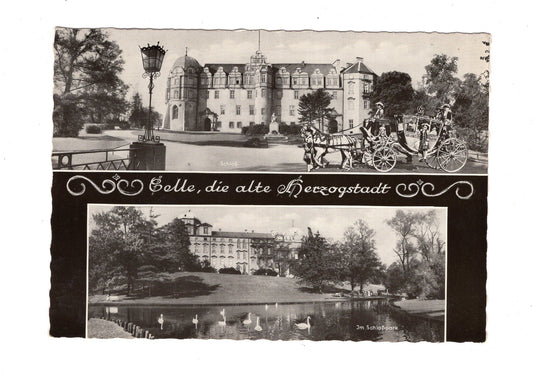 Ansichtskarte Celle / Schloss / Im Schlosspark