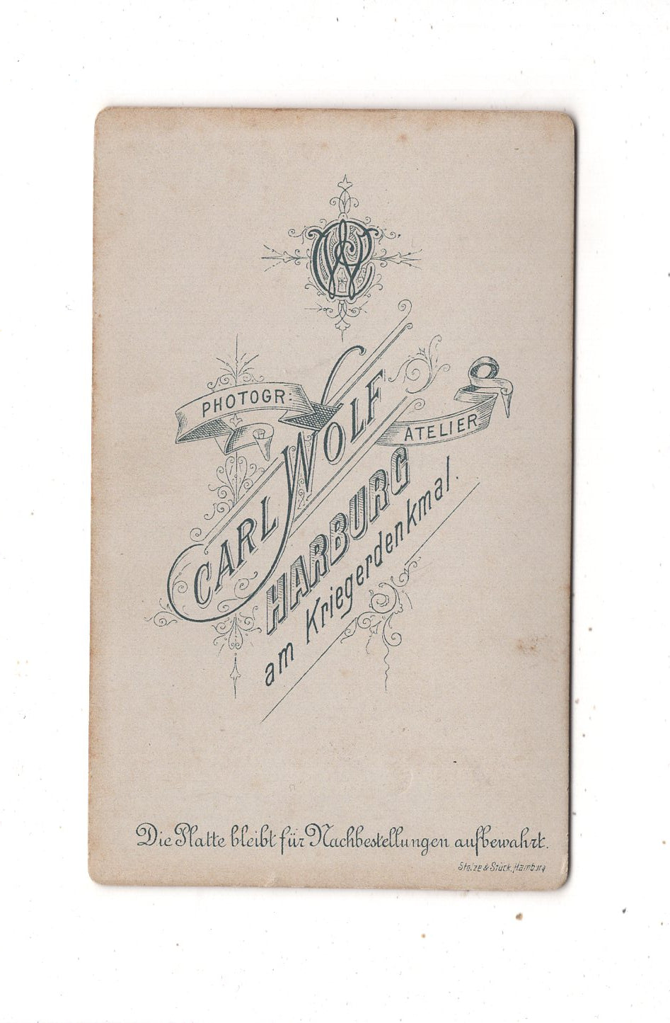 Fotografie Schönes Kinderbild / Baby - Hamburg-Harburg um 1880