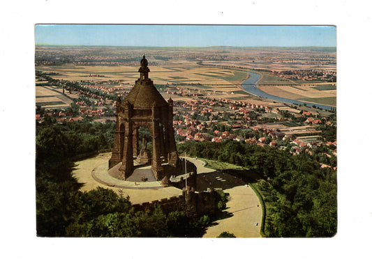 Ansichtskarte Porta Westfalica / Kaiser-Wilhelm-Denkmal