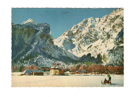 Ansichtskarte St. Bartholomä am Königssee mit Watzmann / G1-60