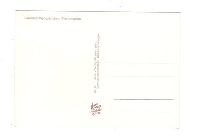 Ansichtskarte Garmisch-Partenkirchen / Floriansplatz / I1-69