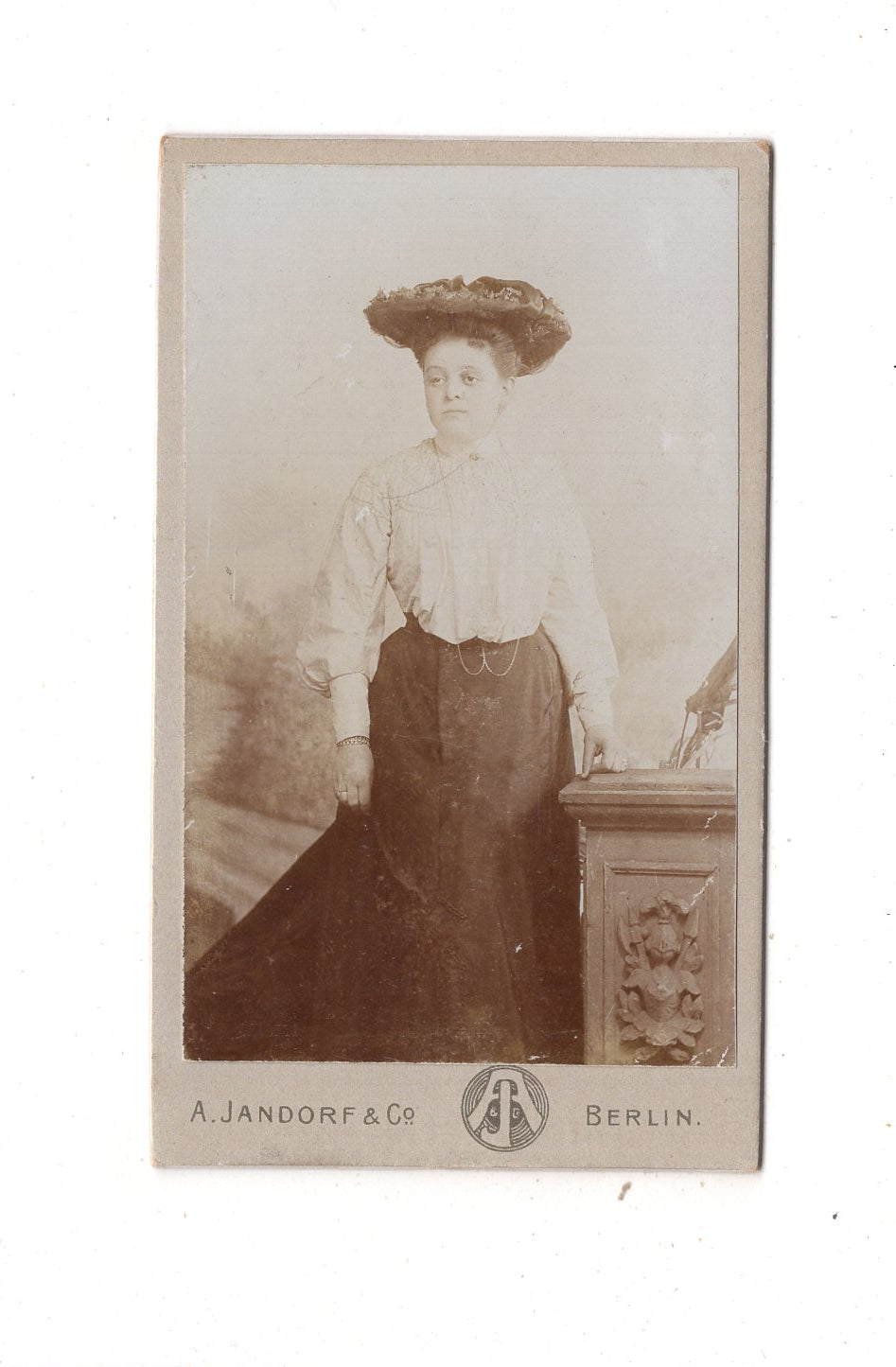 Fotografie Feine Dame - Berlin 1890er / CDV L1-26