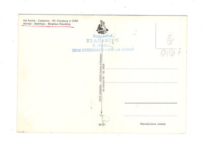 Ansichtskarte Ahrntal / Steinhaus / Berghaus Klausberg / Italien / N1-66