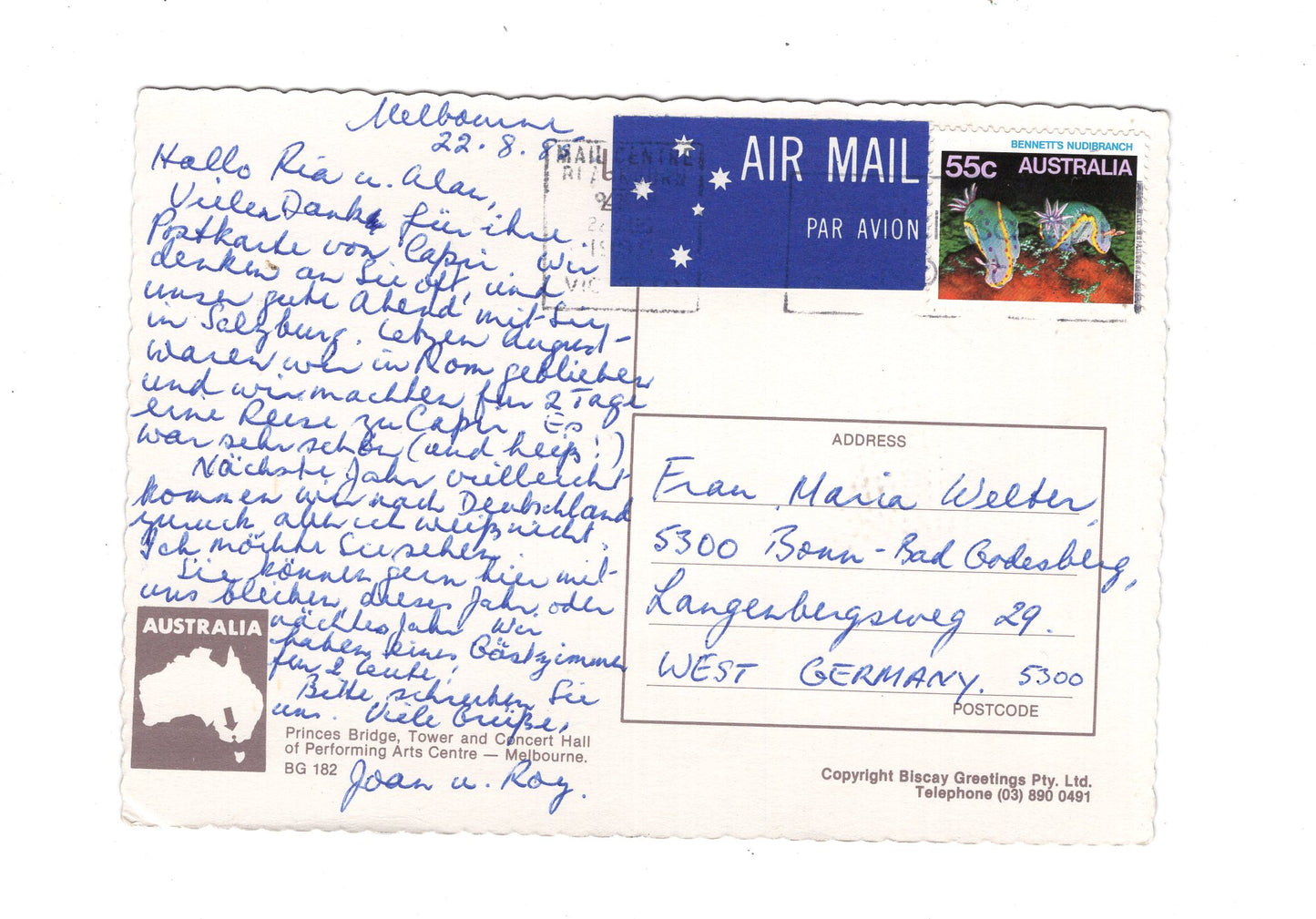 Ansichtskarte Melbourne / Australien