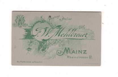 Fotografie Soldat - Mainz 1890er / CDV M1-08