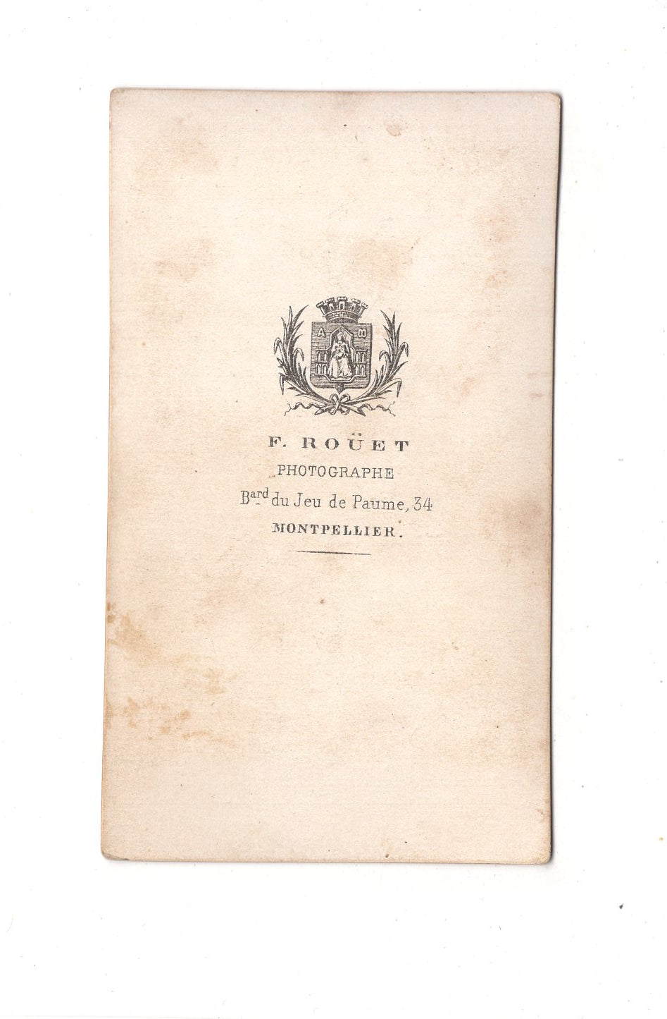 Fotografie Damenportrait - Montpellier um 1860er / CDV C1-05