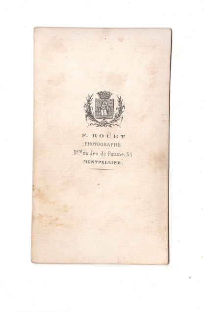 Fotografie Damenportrait - Montpellier um 1860er / CDV C1-05