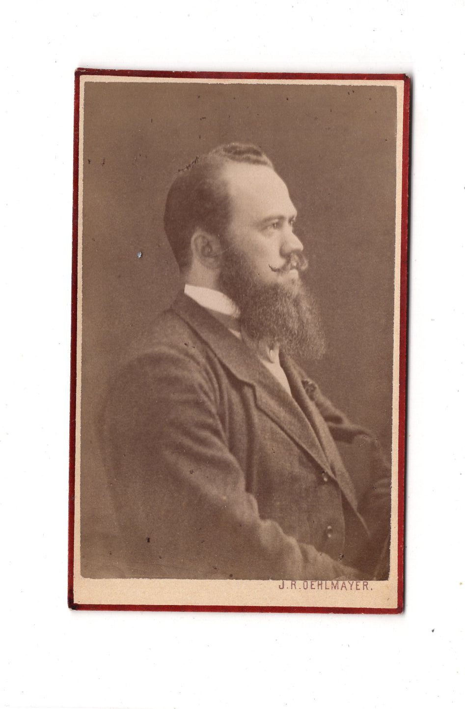 Fotografie Herrenportrait - Mauer bei Wien 1870er / CDV C1-23