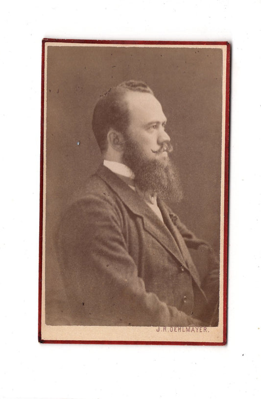 Fotografie Herrenportrait - Mauer bei Wien 1870er / CDV C1-23