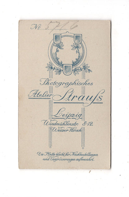 Fotografie Niedliches kleines Mädchen - Leipzig 1900er / CDV M1-28