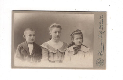 Fotografie Feine Kinder - Hamburg um 1900