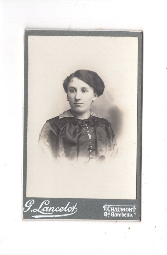 Fotografie Damenportrait - Chaumont 1900er / CDV N1-15