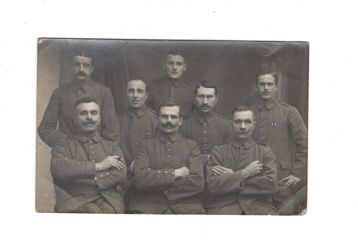 Ansichtskarte Gruppenbild Soldaten Regiment X / 25