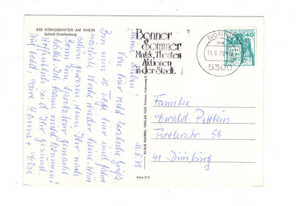 Ansichtskarte Königswinter am Rhein / Schloss Drachenburg / M1-65